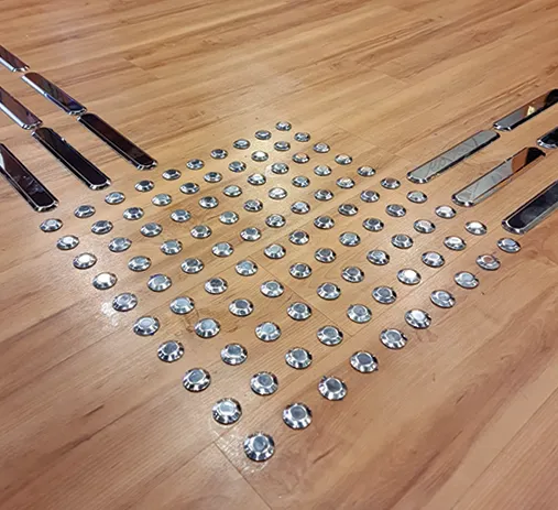 Piso Tátil Inox